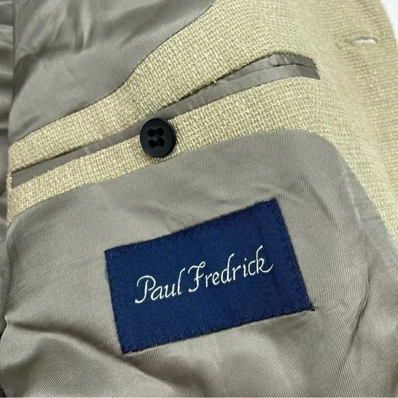 Paul Fredrick Men's size 38S silk wool blazer 0645 - Picture 7 of 10